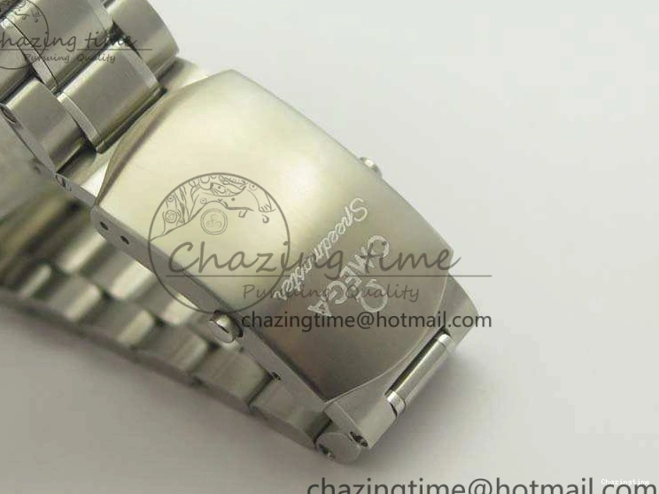 0317 TechFriendly SpeedMaster MoonWatch SS OMF 1:1 Best Edition Black Red Dial On SS Bracelet A9300 V 8092